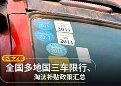 全國各地國三車限行、淘汰補貼政策匯總！必看！