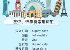 出入境填表常用詞，130個常用英文表達